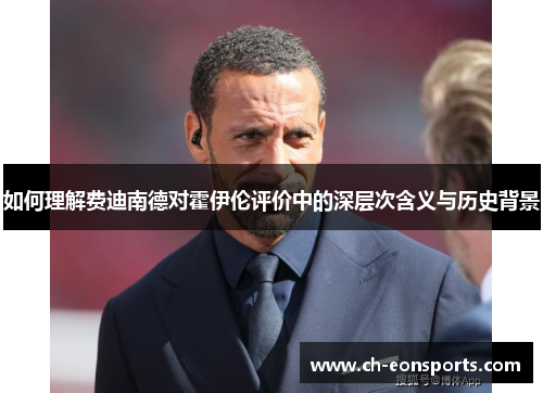 如何理解费迪南德对霍伊伦评价中的深层次含义与历史背景